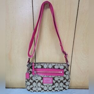 Coach Poppy Daisy Signature Swingpack